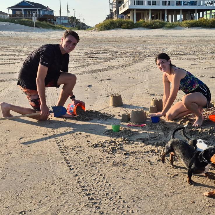 He came on a beach trip with my family and it was a very fun time! this was us building our first sand castle
Sept 13th 2025