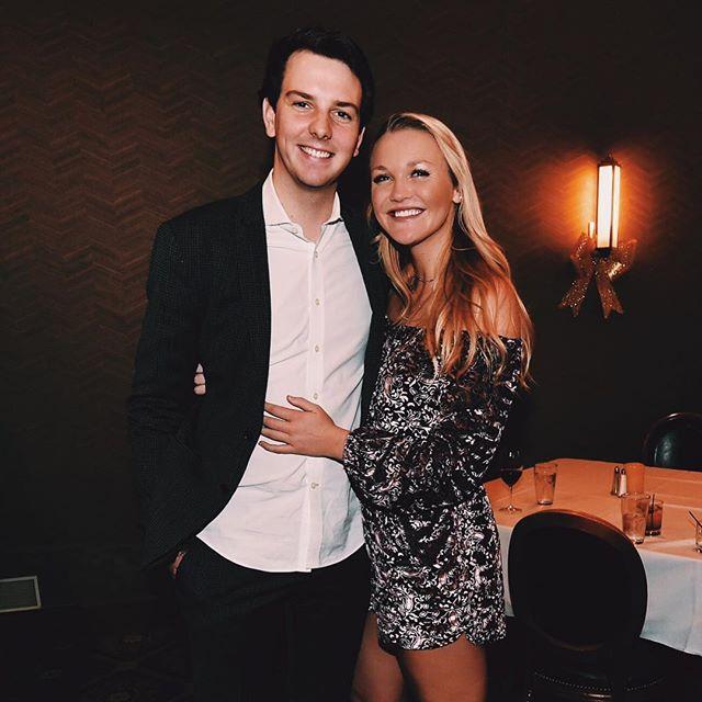 This was our first Christmas party together!