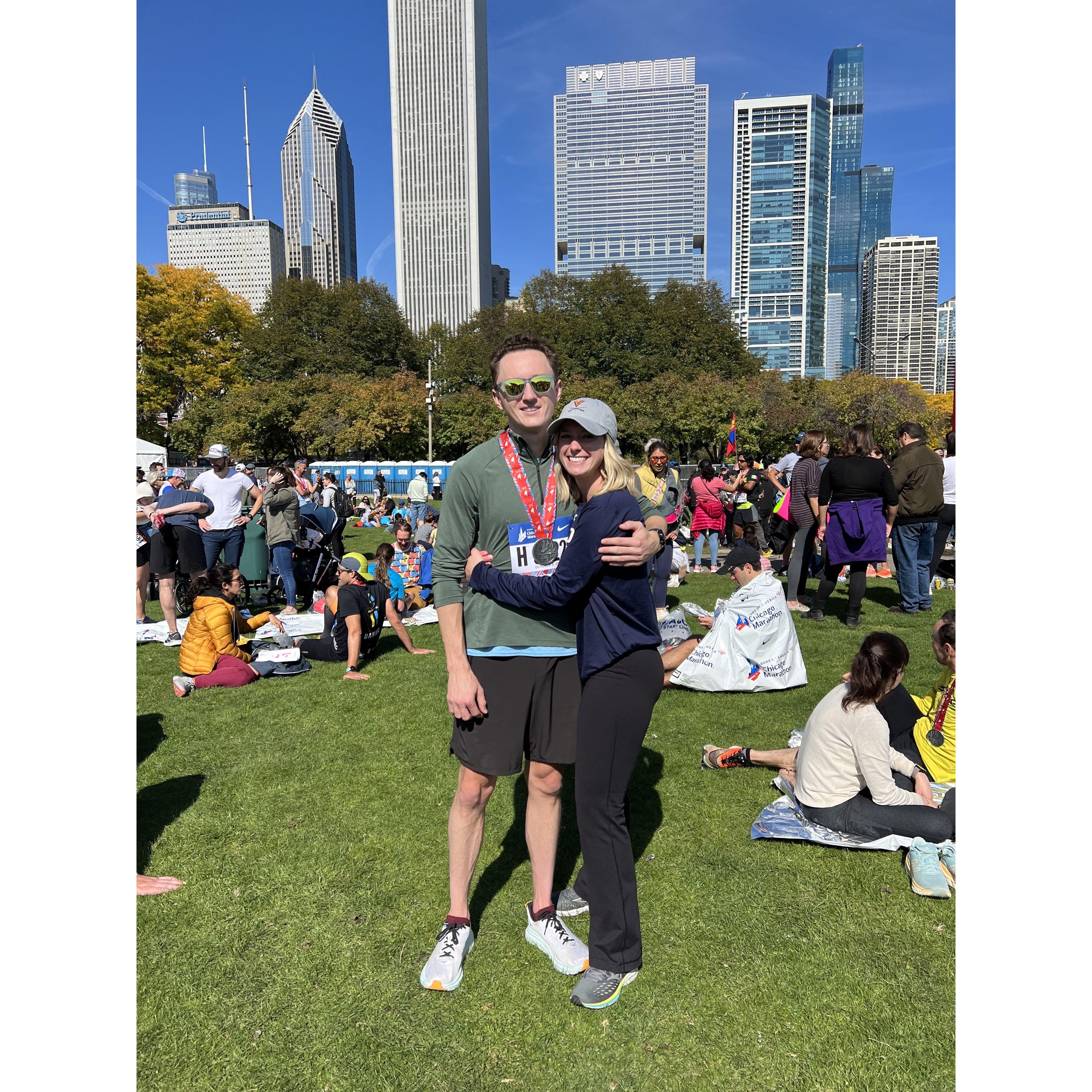 Steve's Chicago Marathon in 2022