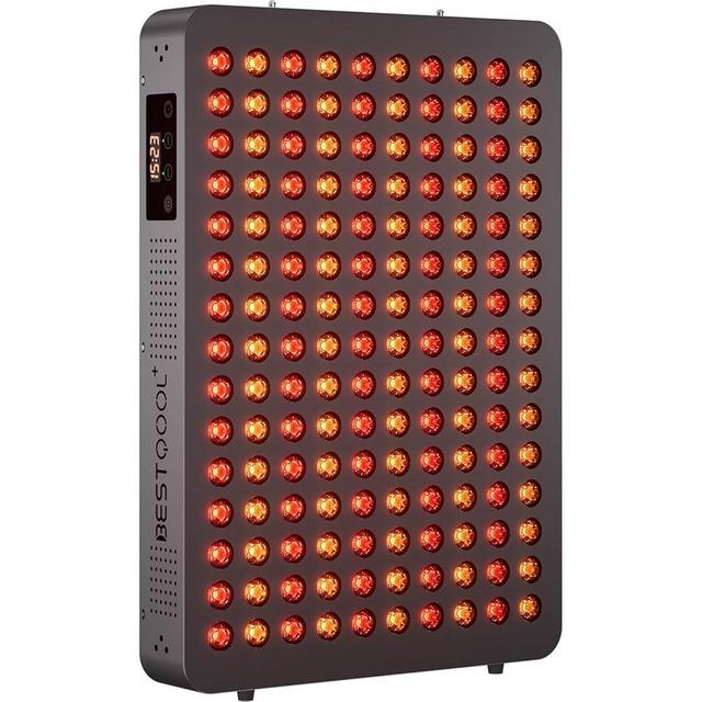 BestQool Red Light Therapy Device, 4 Wavelengths Full Body Near Infrared Red Light Therapy for Face, Elite Grade Dual Chip 150 LEDs, High Power Output Red Light Panel and Infrared Light Lamp. 250W.