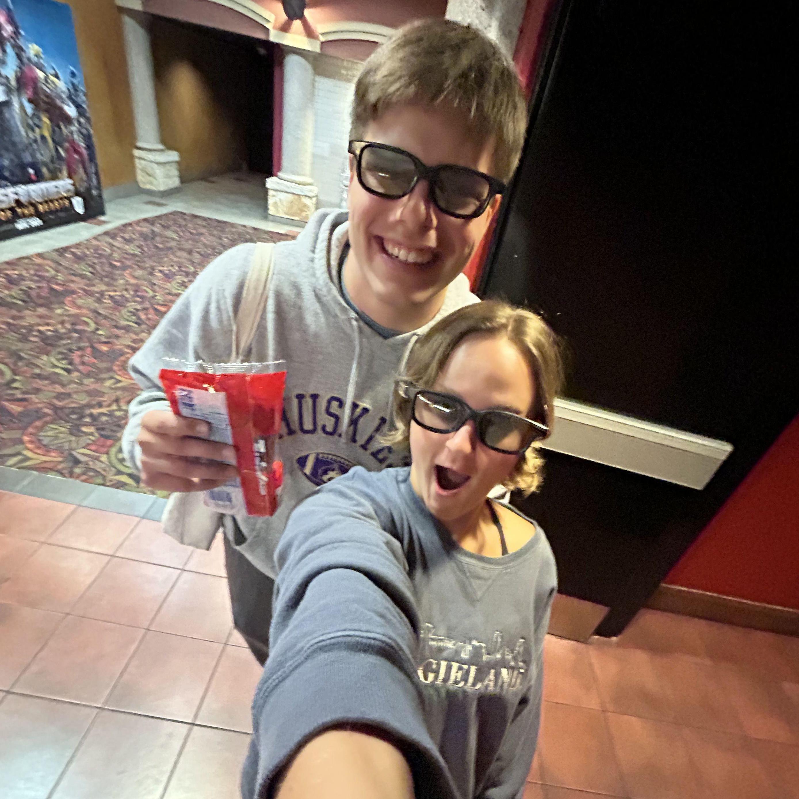 Ben went and saw "The Little Mermaid" with Kylee when it came out in Live Action. Kylee grew up loving Princess Ariel as a waterbug/swimmer. He even got 4D tickets. What a boyfriend!!