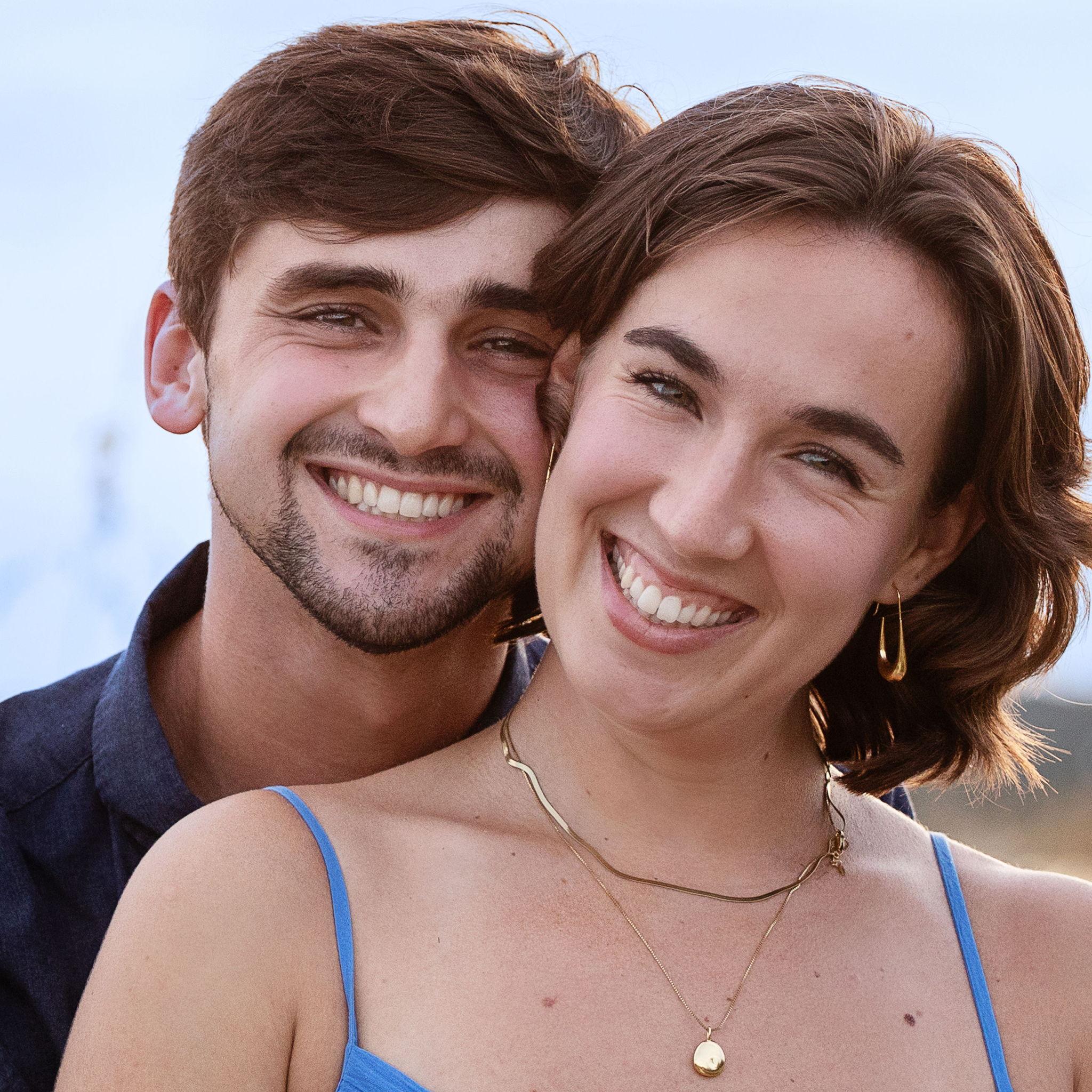 Engagement photo shoot at Wrightsville Beach