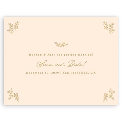 Buttercream, Beige Wedding Digital Save the Date - Leda Landscape