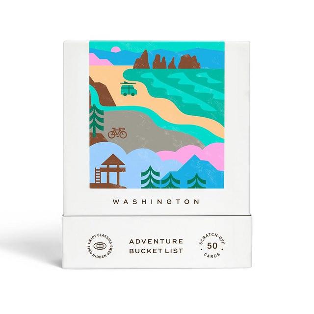 Washington Adventure Bucket List: 50 Scratch-Off Cards for Outdoor Activities, Tourist Attractions, and Road Trips - Perfect Travel Gift and Guide for Exploring