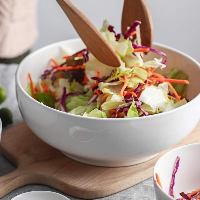 DOWAN Serving Bowls, Mixing Bowl Set, 70/30/20/8 Ounces Mixing Bowls for Kitchen, Soft White Serving Set, Serving Bowls Set of 4, Ceramic Bowl Sets for Eating Different Sizes