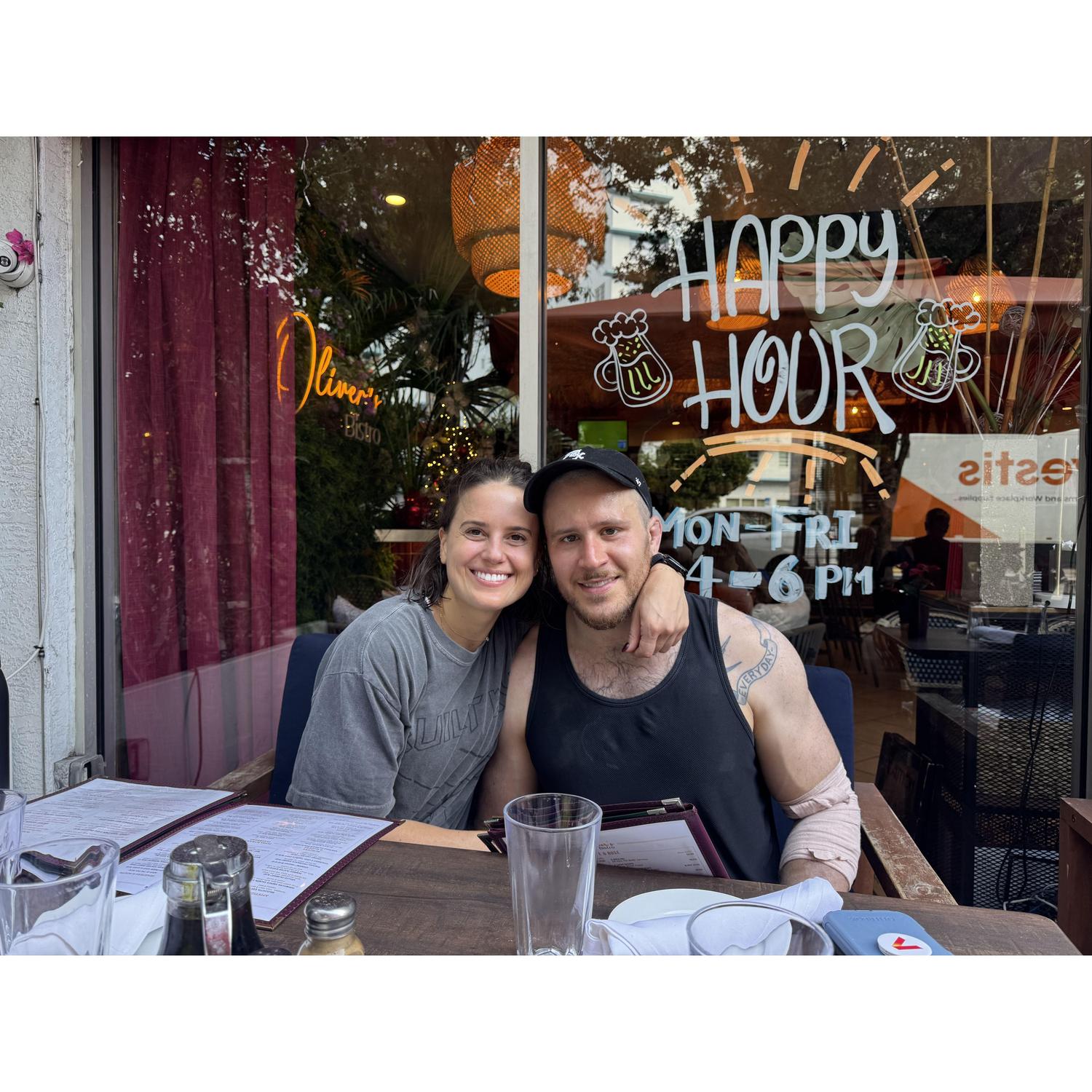 Post Crossfit lunch with Dad & Michael in Miami, December 2024