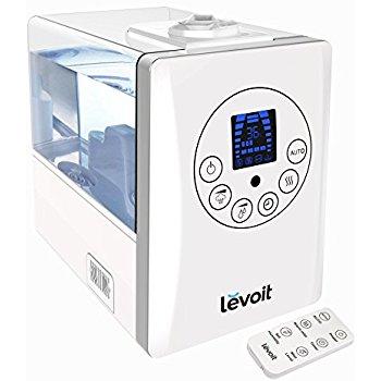 Levoit Humidifiers for Bedroom, Cool and Warm Mist Ultrasonic Air Humidifier Vaporizer with Remote, 6L/ 1.6 Gallon, Whisper-quiet with Automatic Shut-off, Timer Settings for Home, Room, Baby