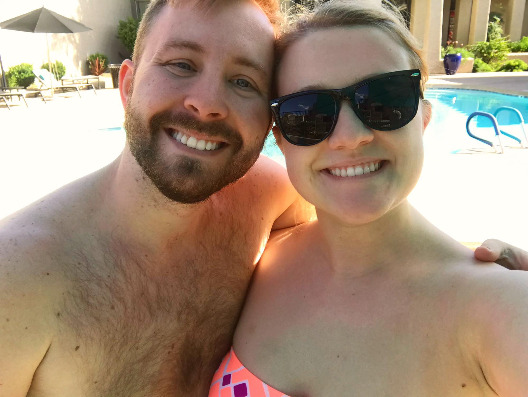 April 2019 - visiting the pool at Lauren’s new Arizona apartment