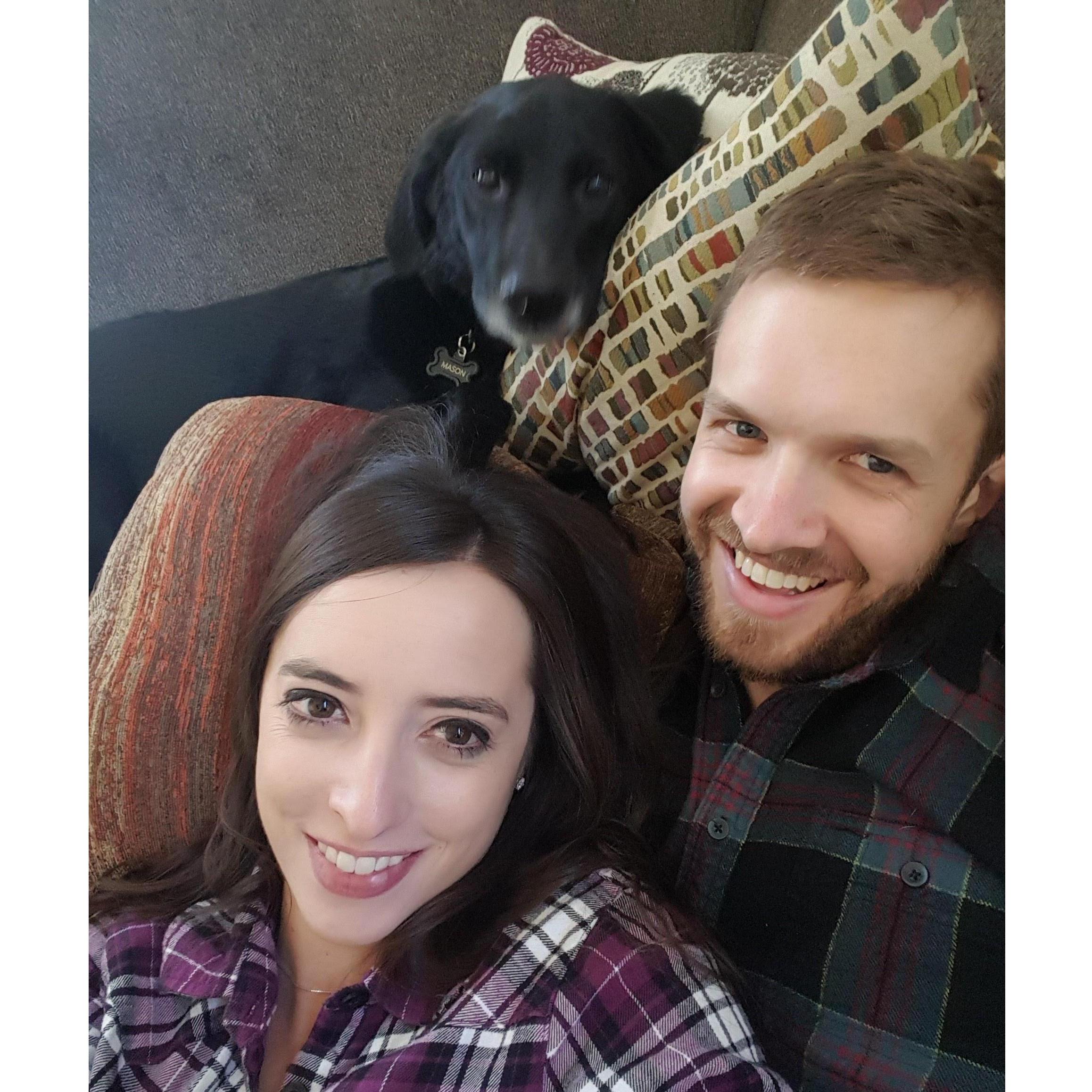 We are always this cute when watching TV on the couch. I promise...
