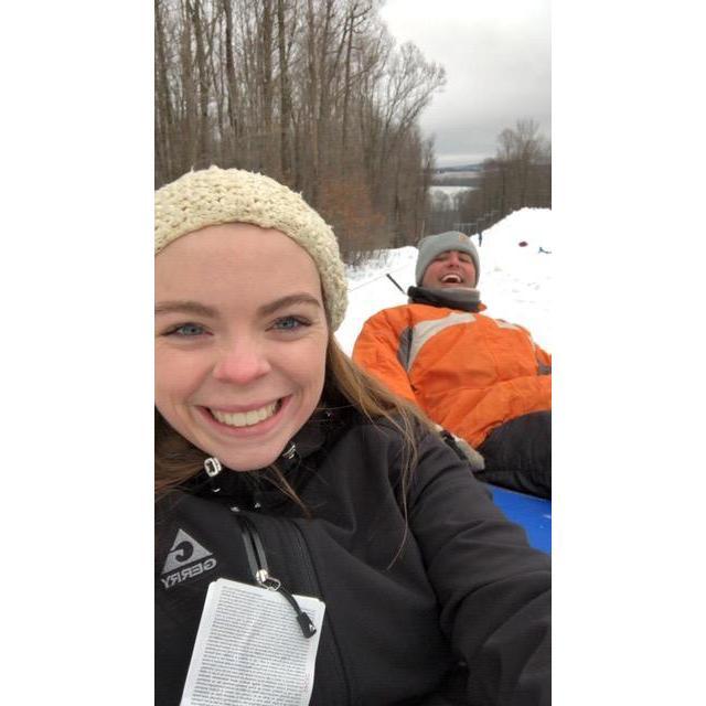 We spent the morning tubing the day after the proposal