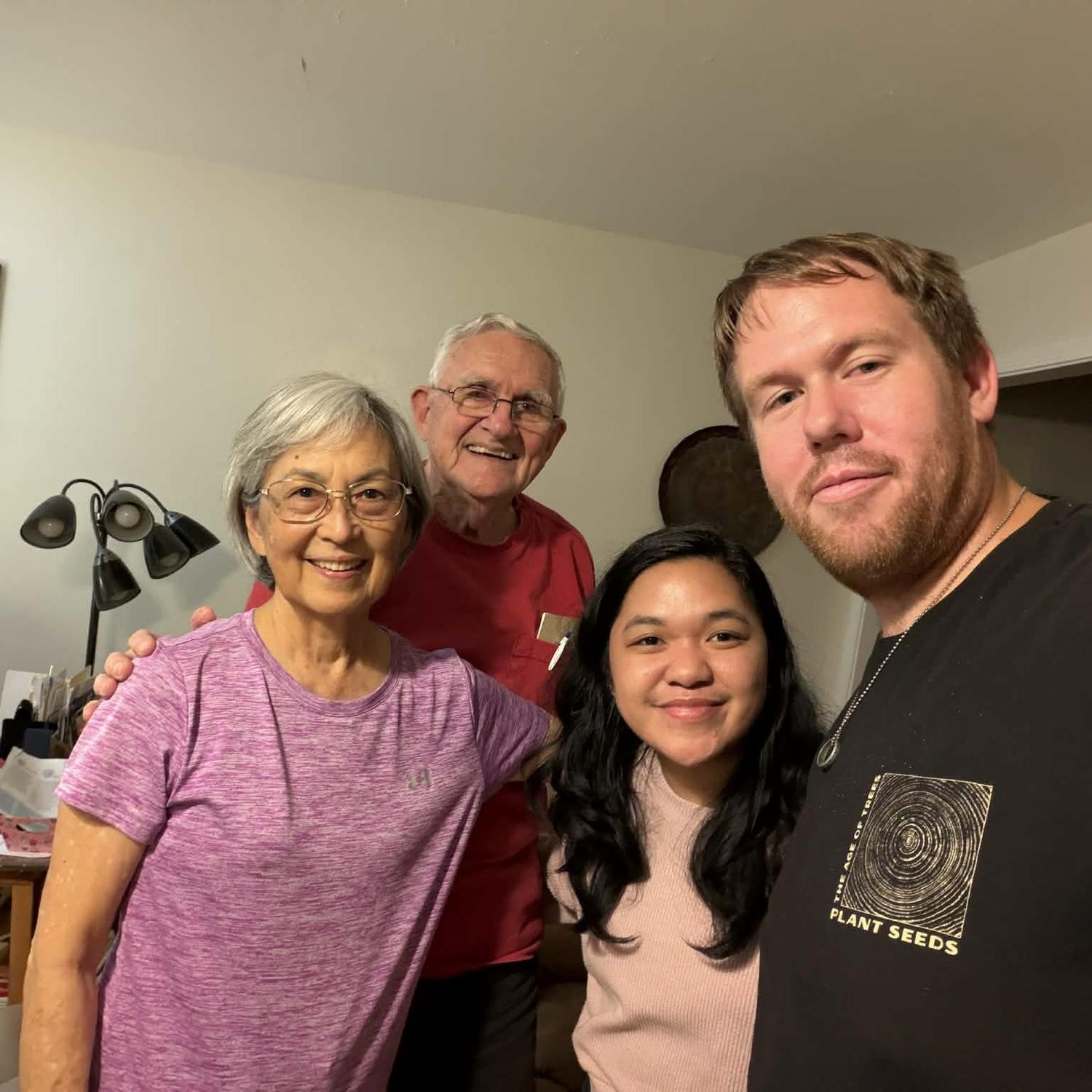 Spending time with the Carpenters—we had so much fun talking about the exotic foods we got to try! 😅