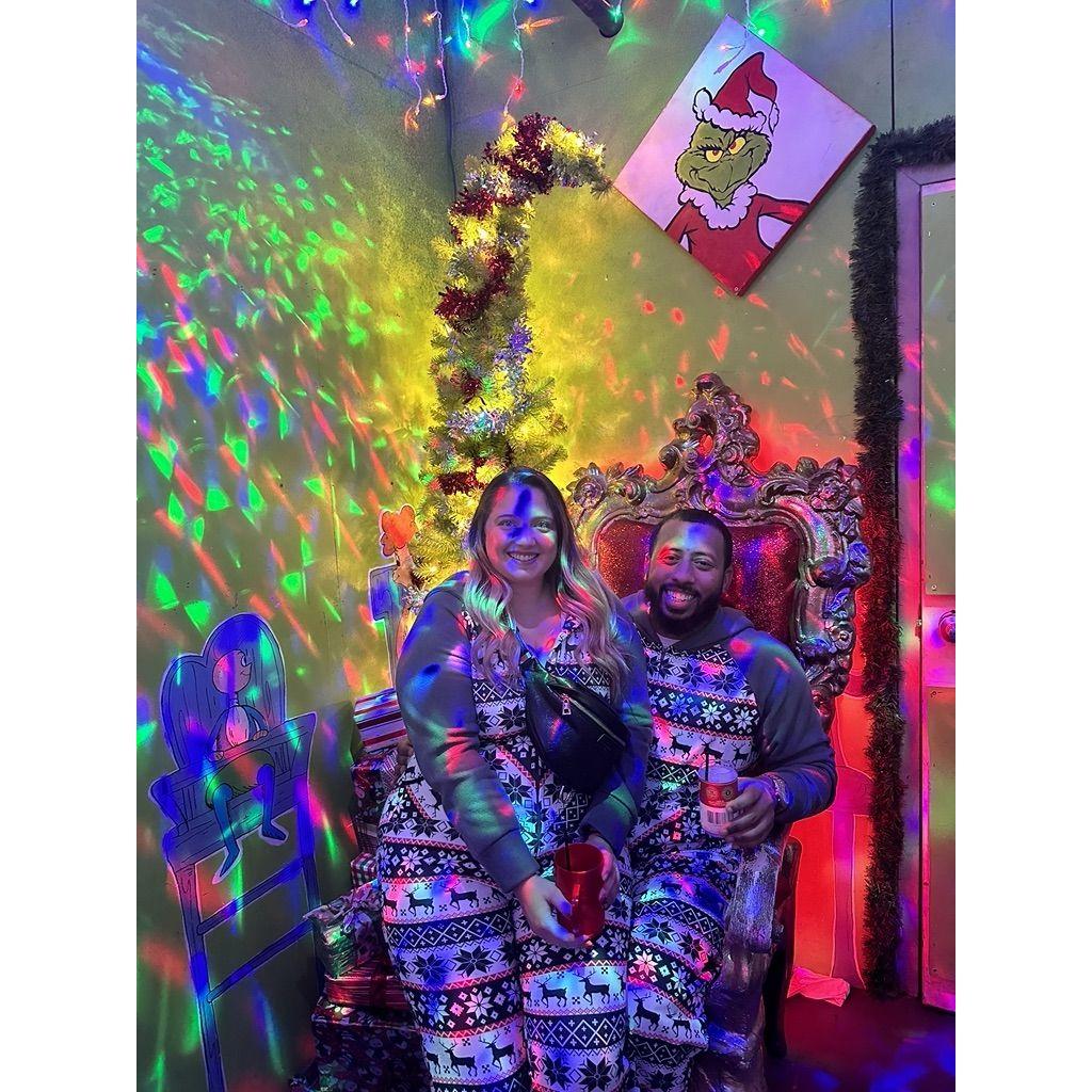 Our annual tradition of wearing Christmas onesies and visiting all of the Christmas-themed bars in Philadelphia