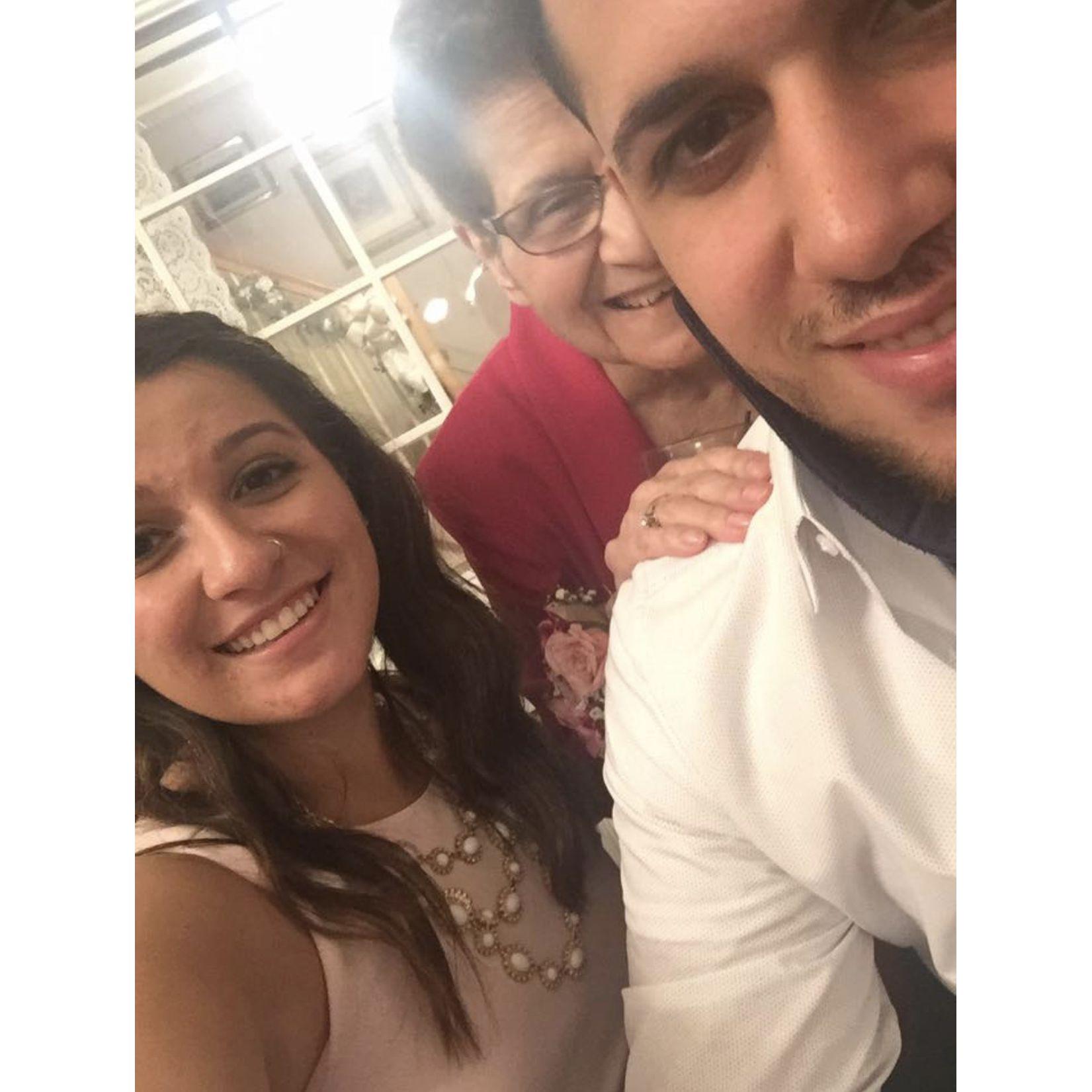 My angel, my Nana loved him so much. I'd do anything for her to see me get married