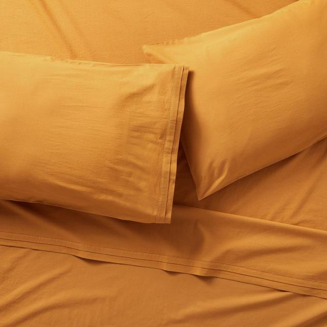 Mellow Amber Organic Cotton Queen Sheet Set