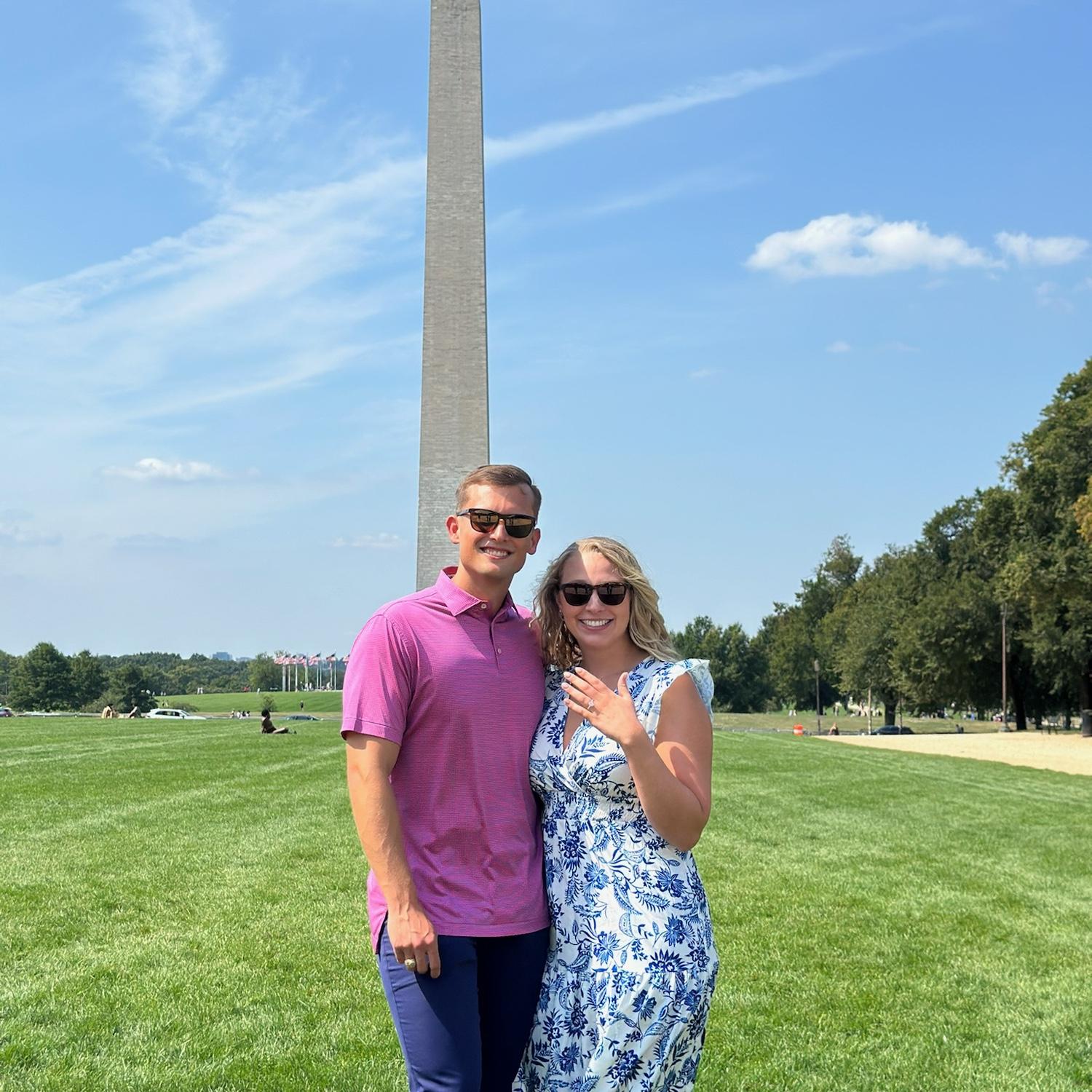 “This is where it all started,” he nervously said before proposing.