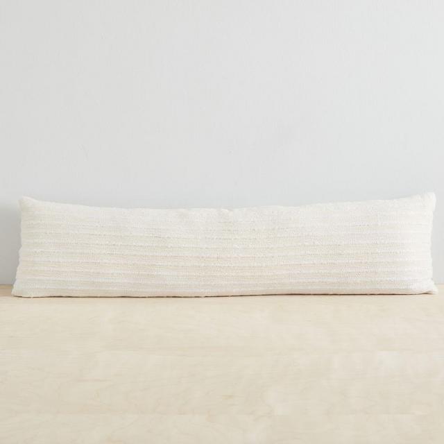 Soft Corded Pillow Cover, 12"x46", Natural Canvas