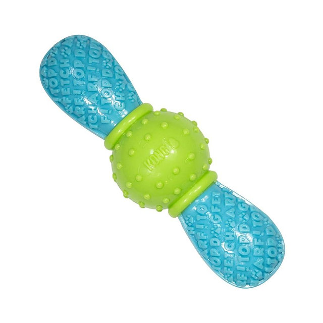 KONG CoreStrength Bow Tie Bone - Dog Dental Chew Toy - Durable, Multi-Layered Dog Toy for Enrichment Play & Dental Care - with Textured Body for Teeth Cleaning - for Small/Medium Dogs