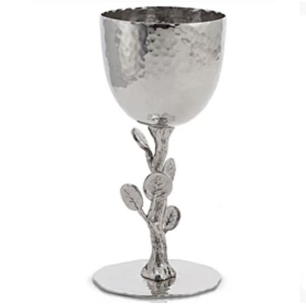 Judaica Botanical Leaf Kiddush Cup