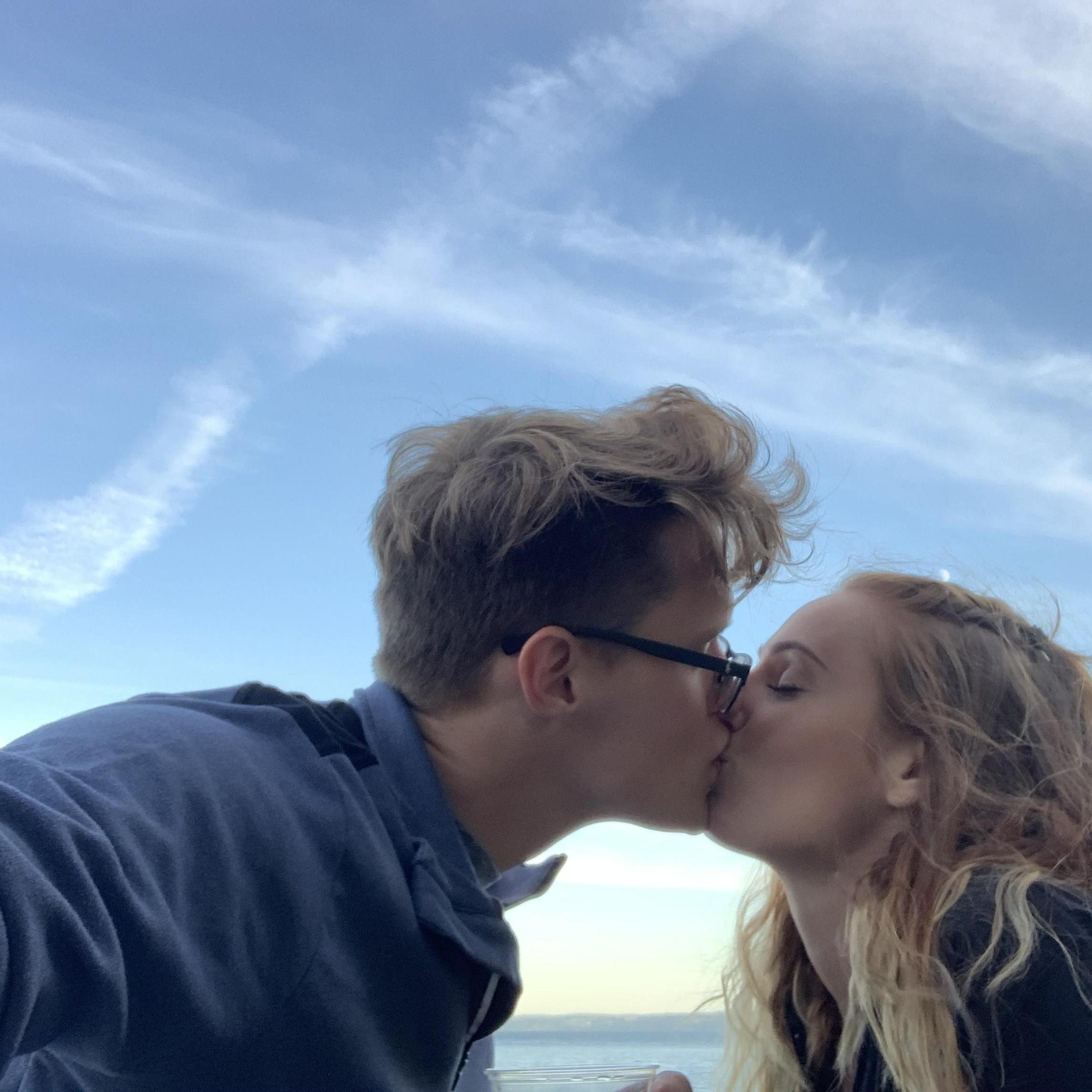 On the beach in Seattle
