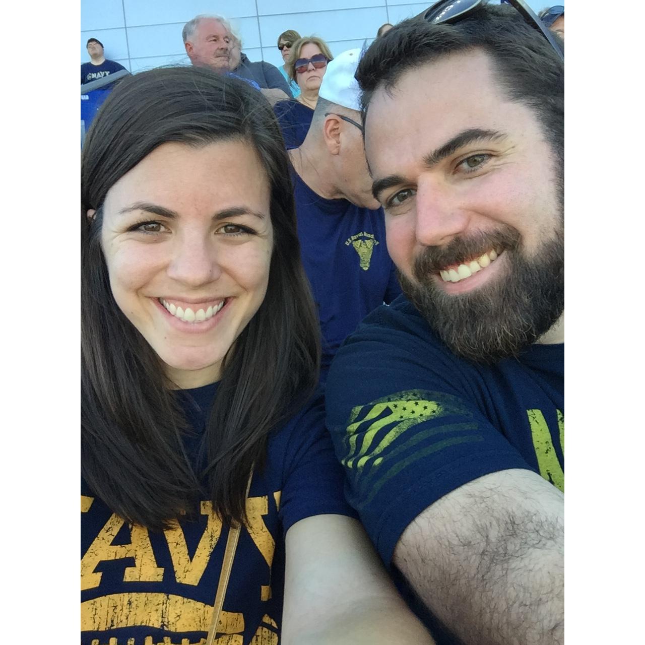 Mags first Navy Game! #gonavybeatarmy