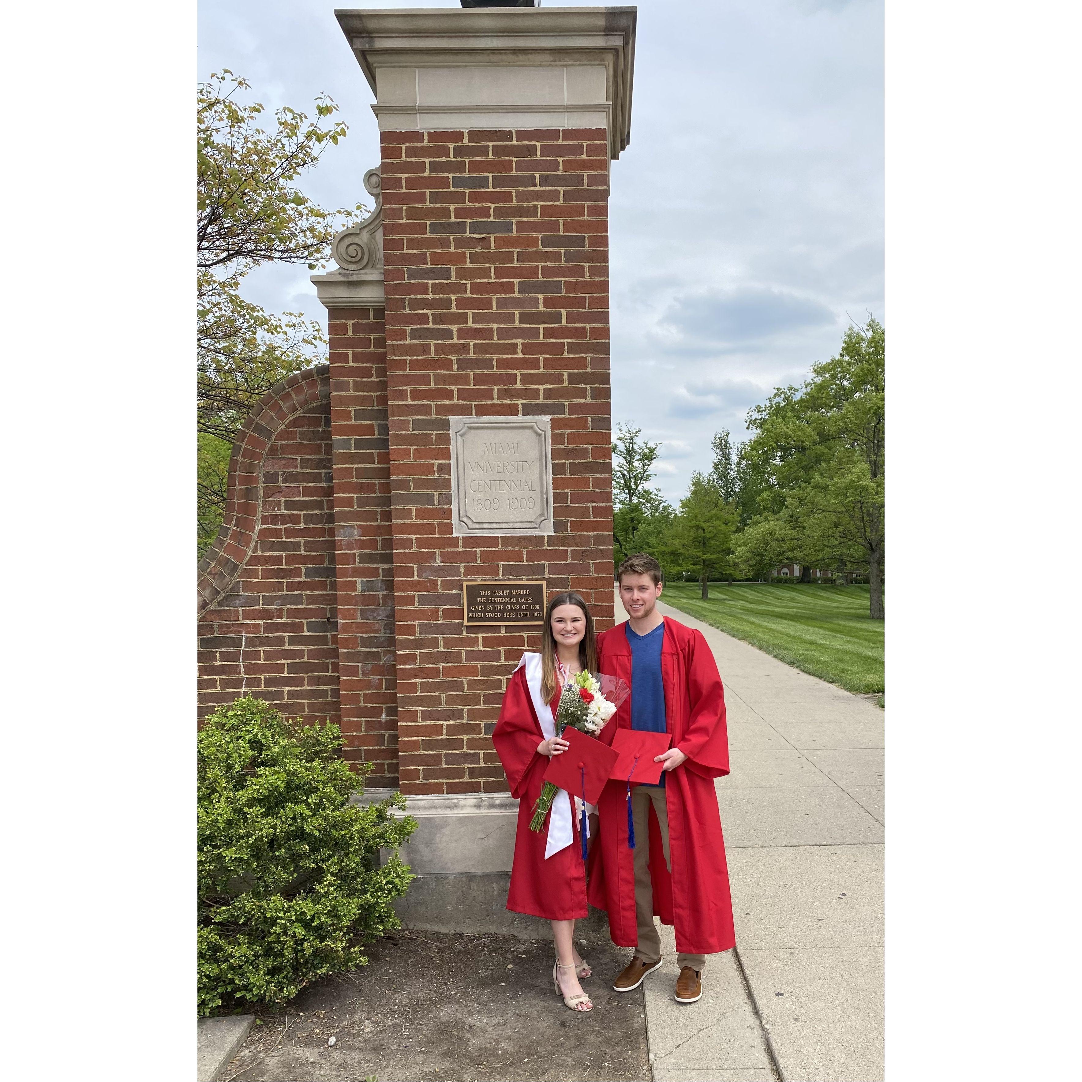 We met during our last year of undergrad at Miami University. On September 20th, we will officially be Miami Mergers!