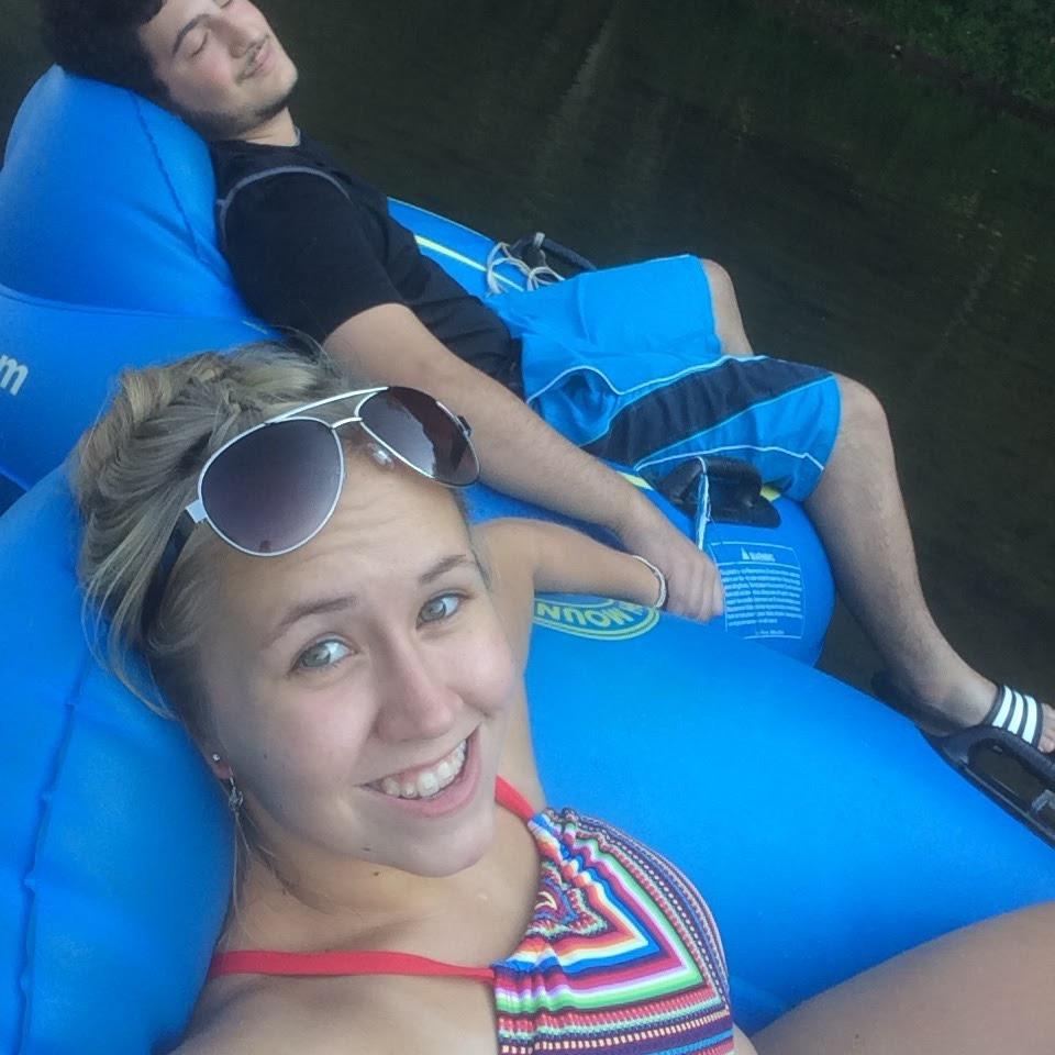 River tubing on the New River. 2016