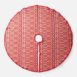 Stillwater Floral Tree Skirt - Red