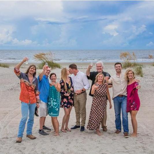 The Martin's & LeMasters together right after the engagement! Best day of our  lives!