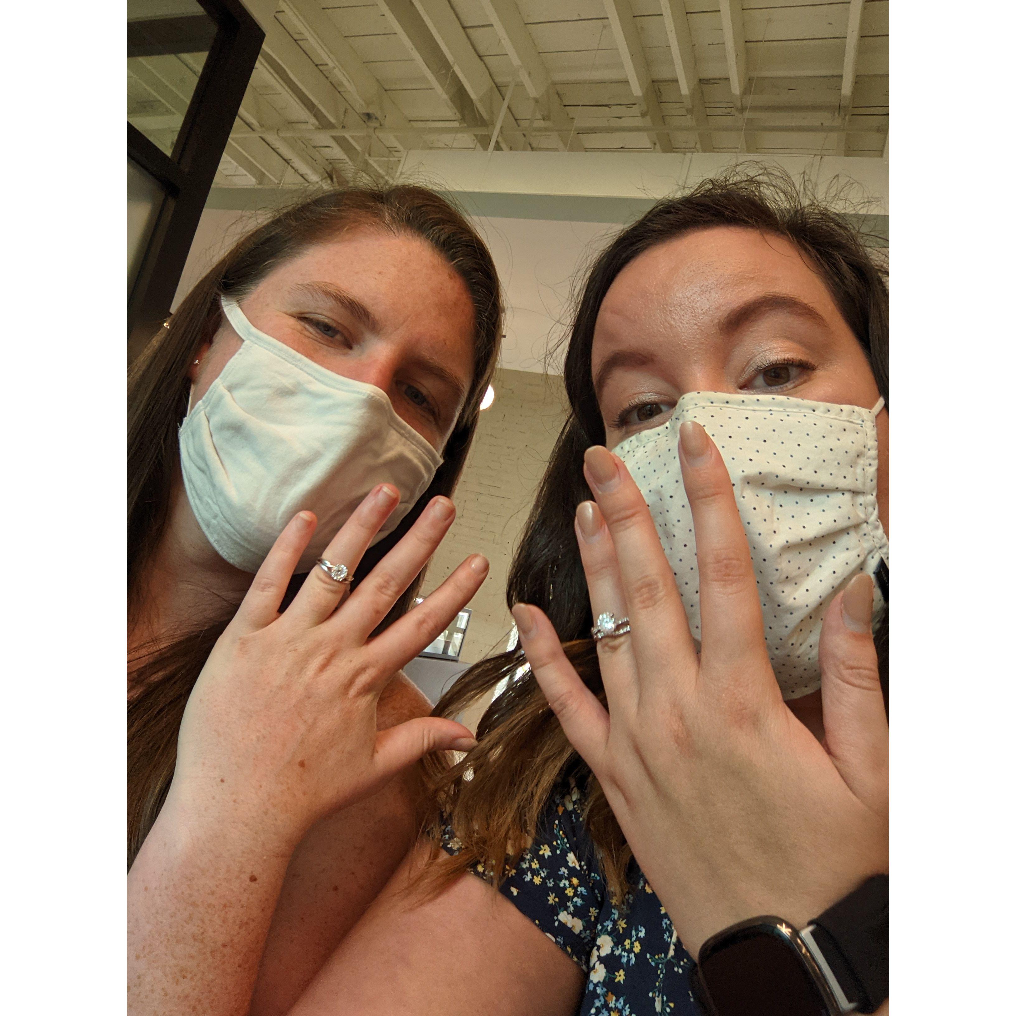trying on rings for the first time!