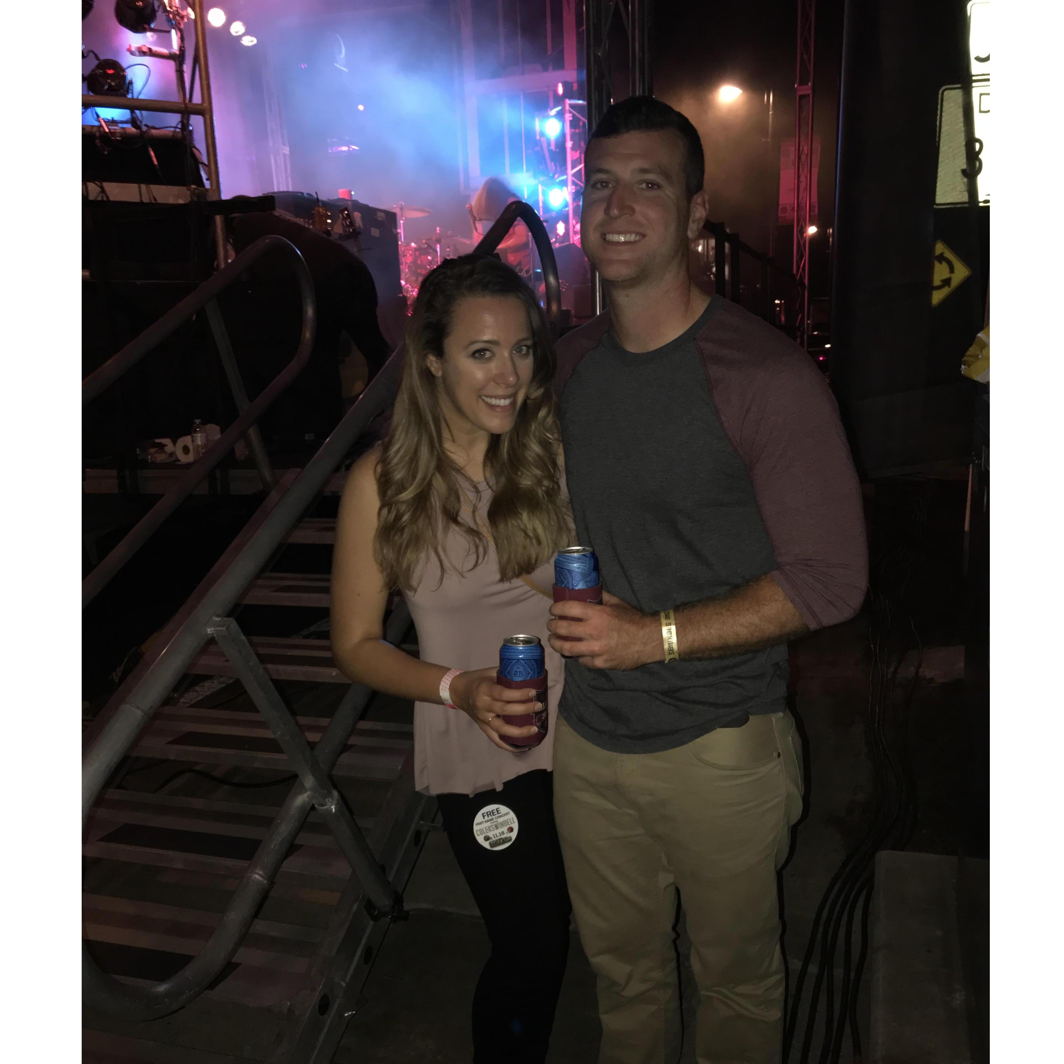 Backstage at an FSU tailgate party - thanks for the exclusive access, Jess! (Maid of Honor)