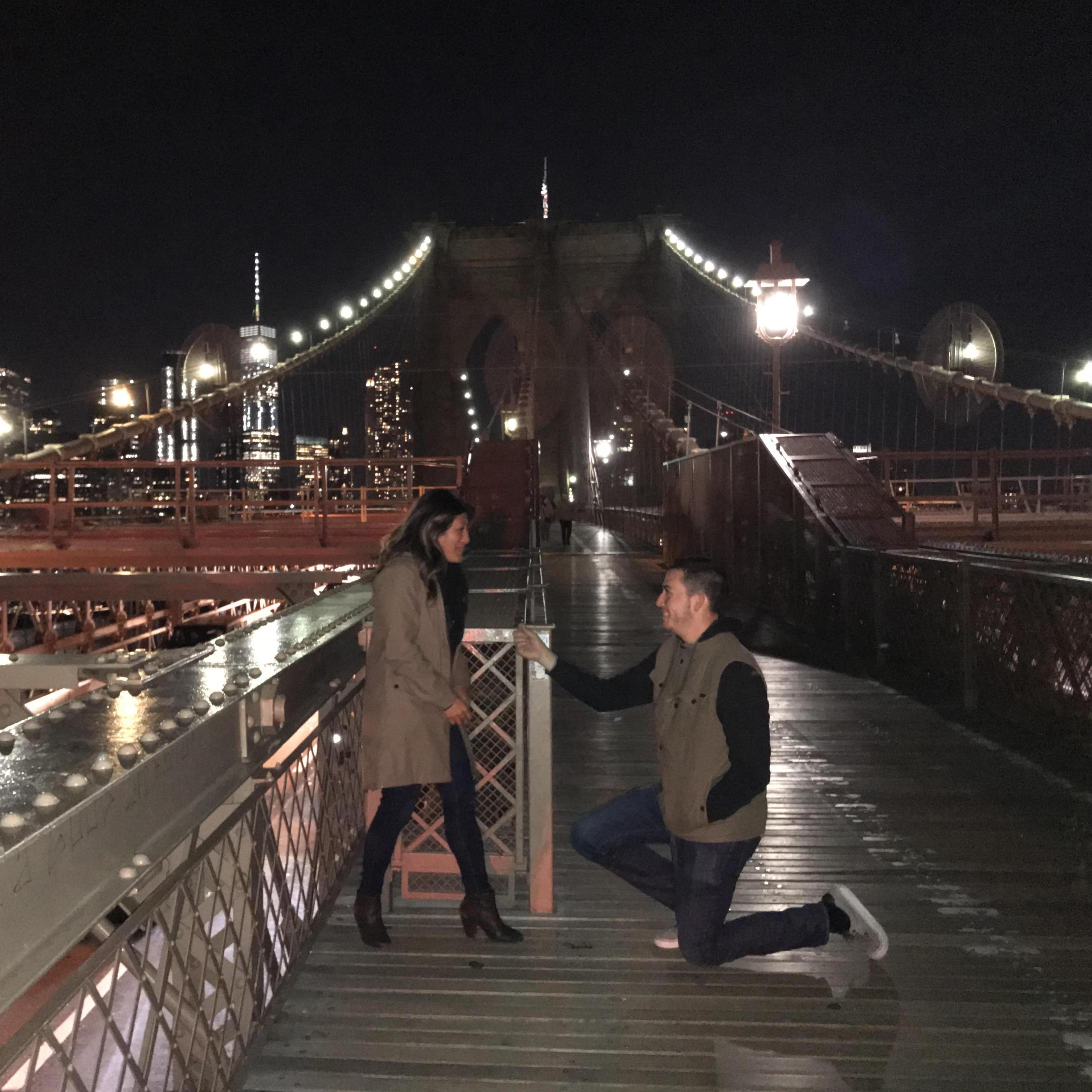 Michael popping the question. Stranger had no idea.