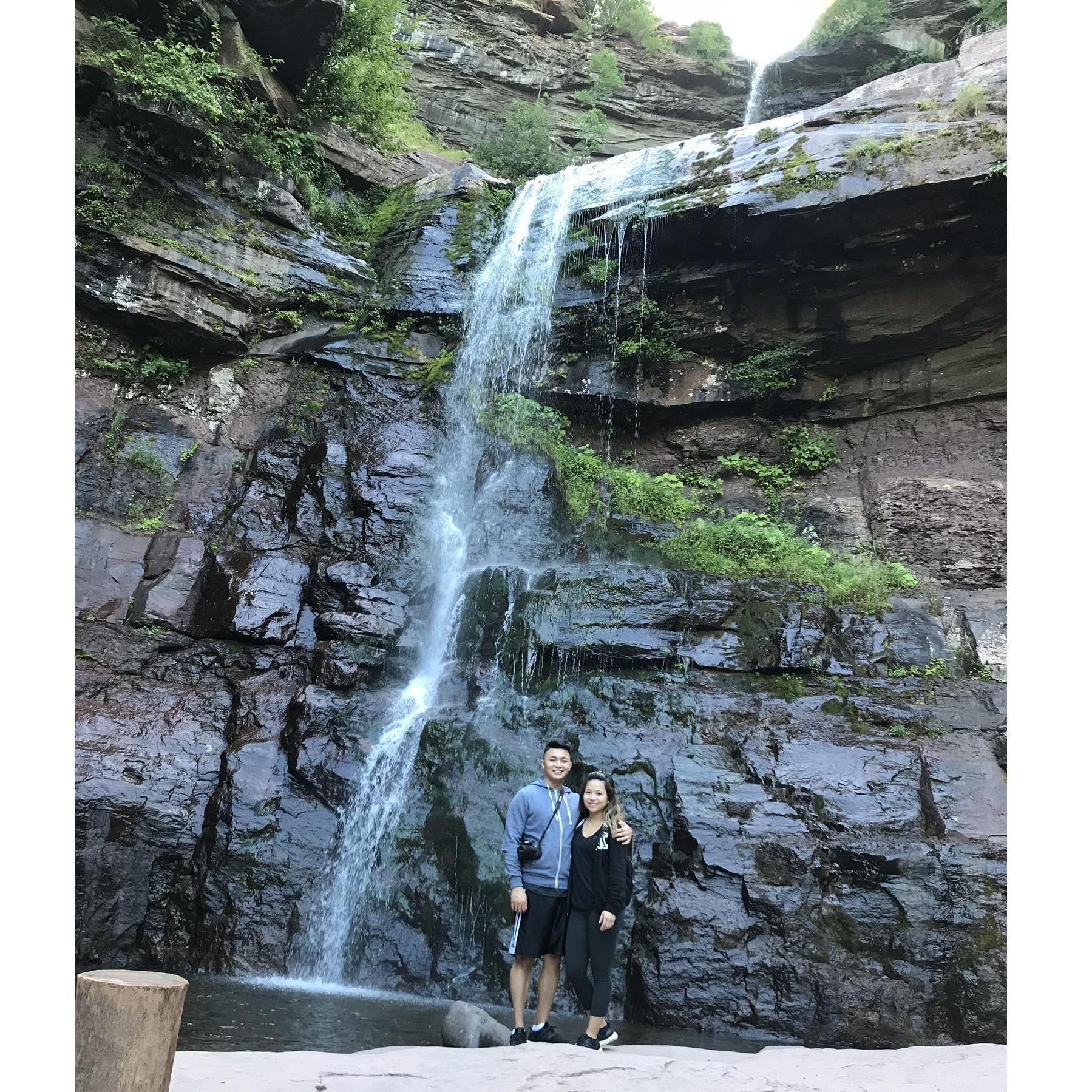 8/11/19 - Hiking together at Kaaterskill Falls