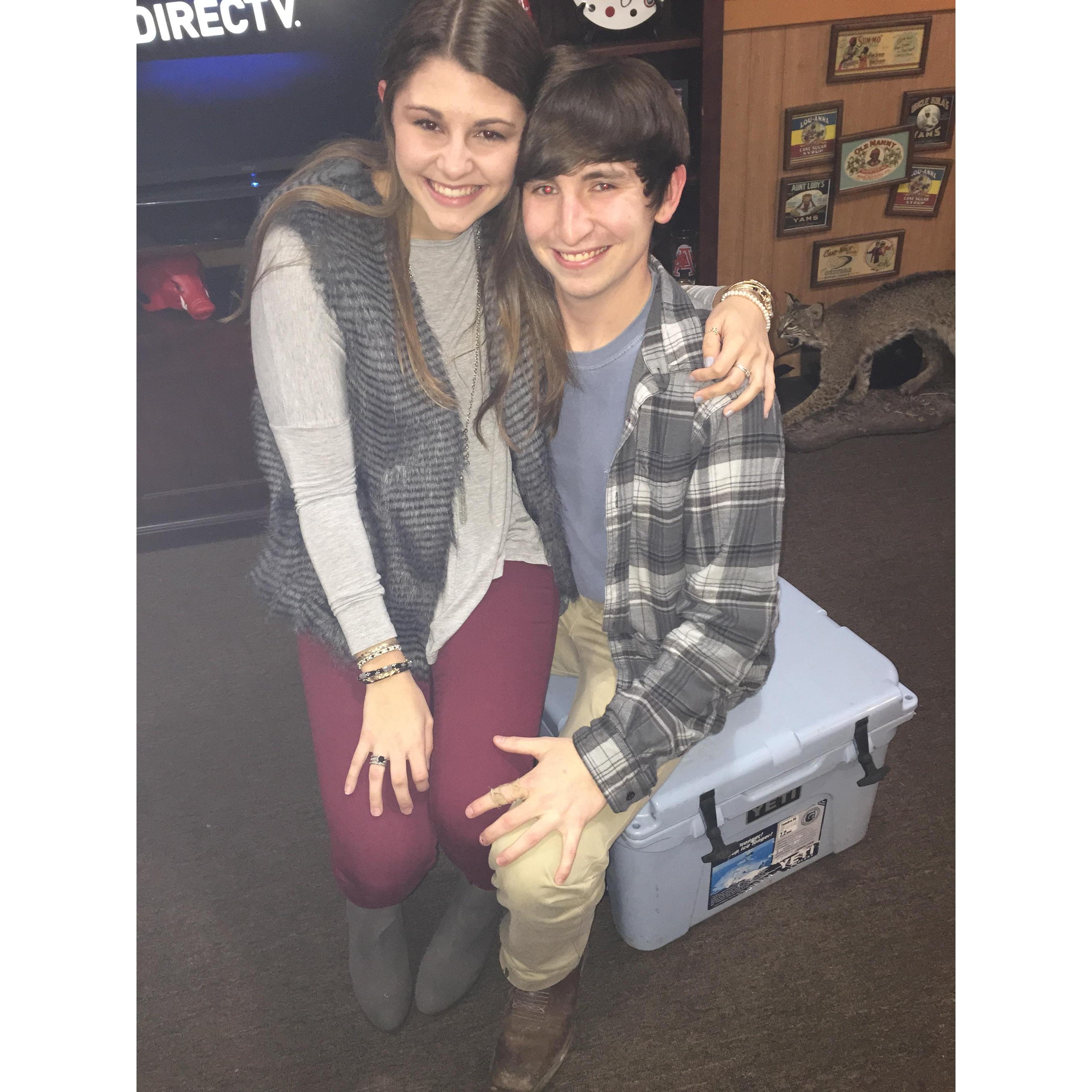 NYE 2014 - we were such babies haha!