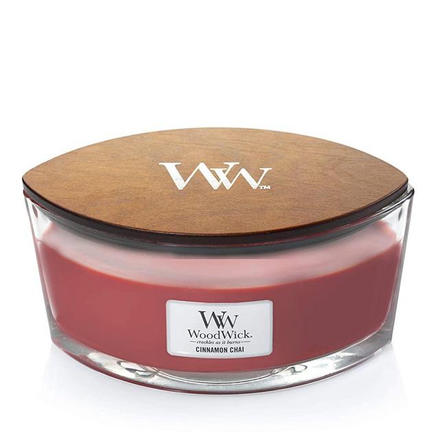 WoodWick Everyday Hearthwick Candle, Ellipse, Red