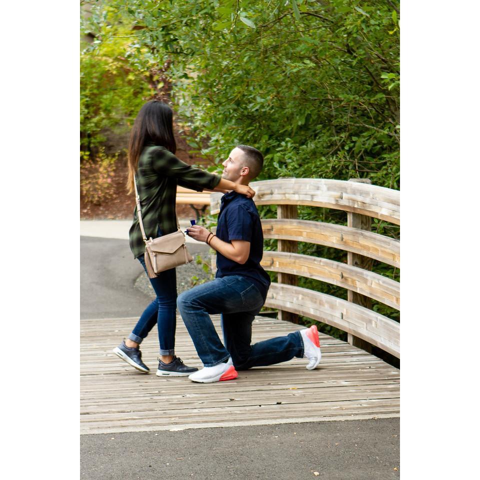 Yumi forgot to say "Yes", and went straight in for the hug.  Don't worry, Max made sure to confirm after she stopped crying :)