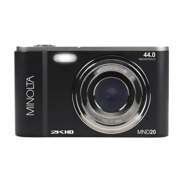 Minolta® MND20 16x Digital Zoom 44 MP/2.7K Quad HD Digital Camera