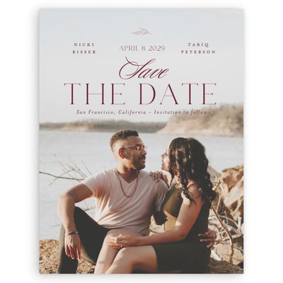 Wine, Red Wedding Digital Save the Date - Finch Photo