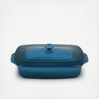 Covered Rectangular Casserole Dish