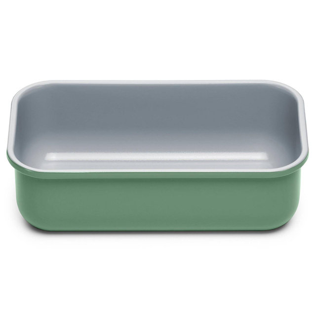Caraway Home 4.49" Nonstick Ceramic Loaf Pan Sage: Bread Loaf Pan, Aluminized Steel, Hand Wash, Caraway Bakeware