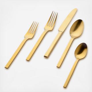 Atlas 20-Piece Matte Gold Flatware Set, Service for 4