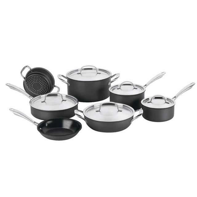 Cuisinart GreenGourmet Hard Anodized Nonstick 12-Piece Cookware Set