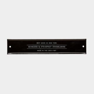 "Measure Twice Cut Once" Enamel Steel Sign