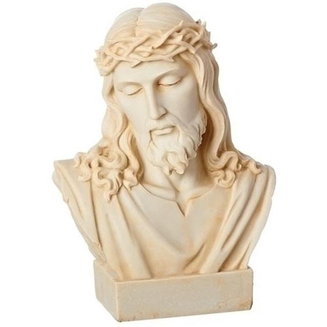 Ivory Color Jesus Bust Statue Figurine 8.25 Inch