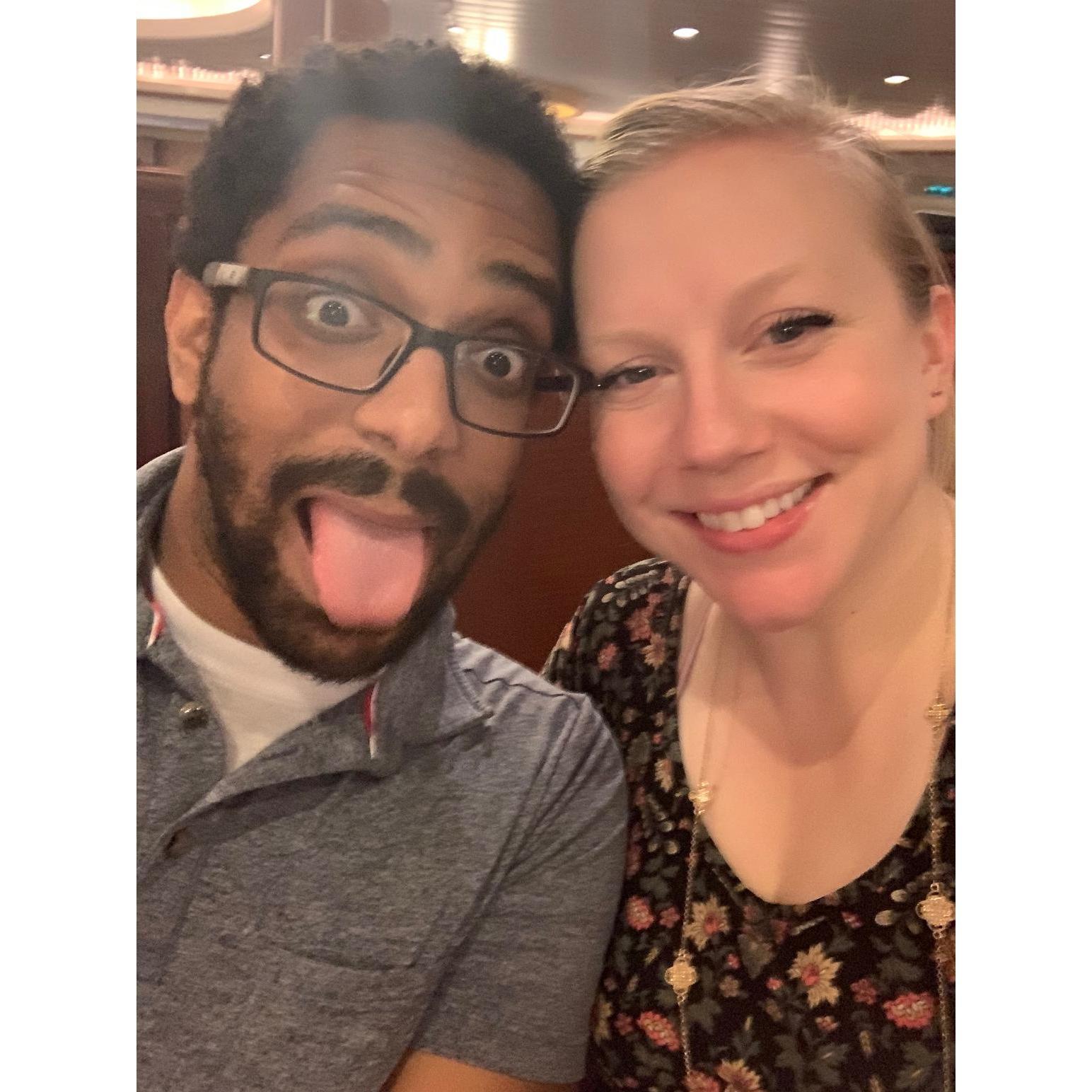 On our Christmas cruise!