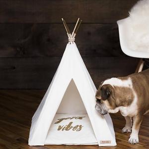 Pet teepee 29"x29" Good vibes gold