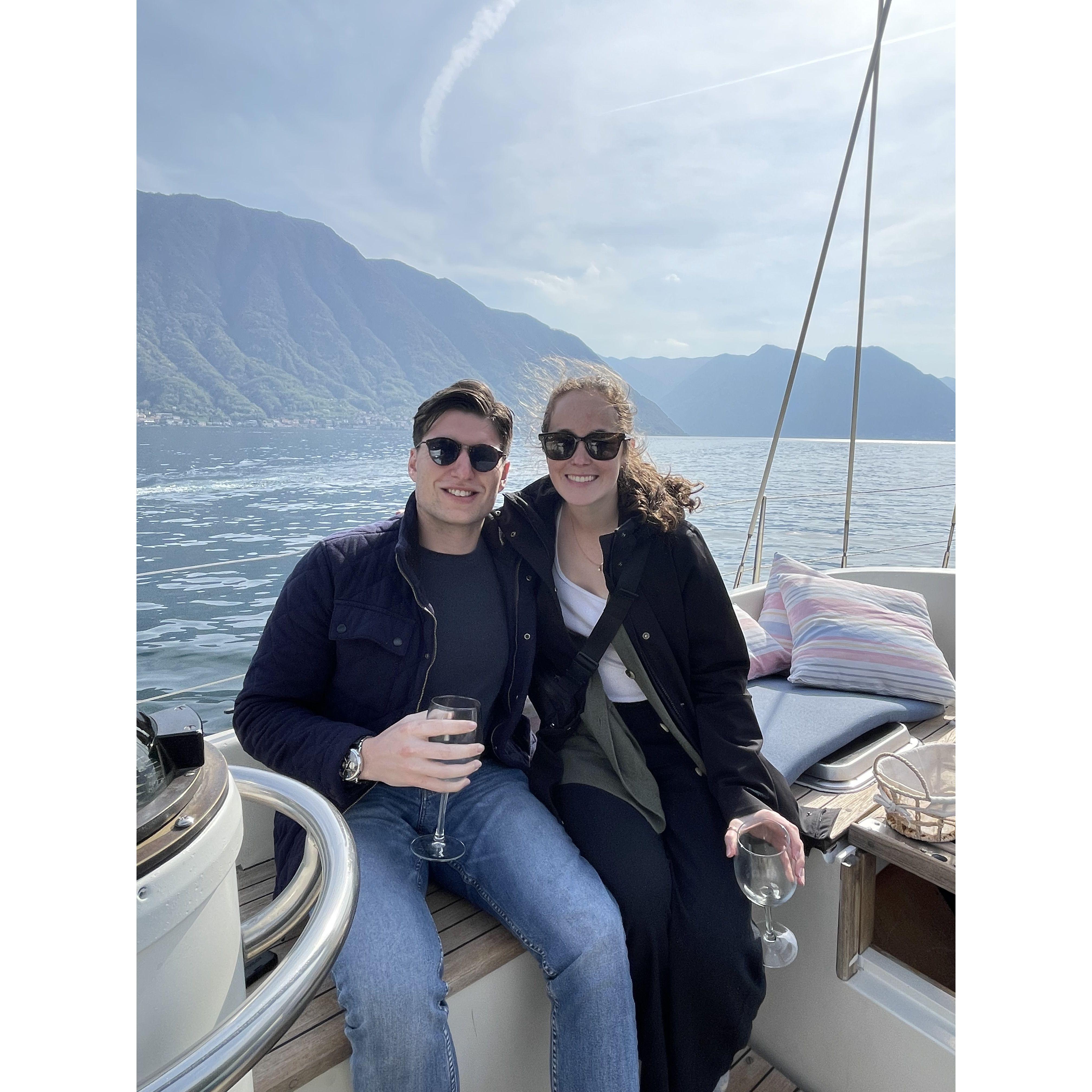 First international trip together to Italy