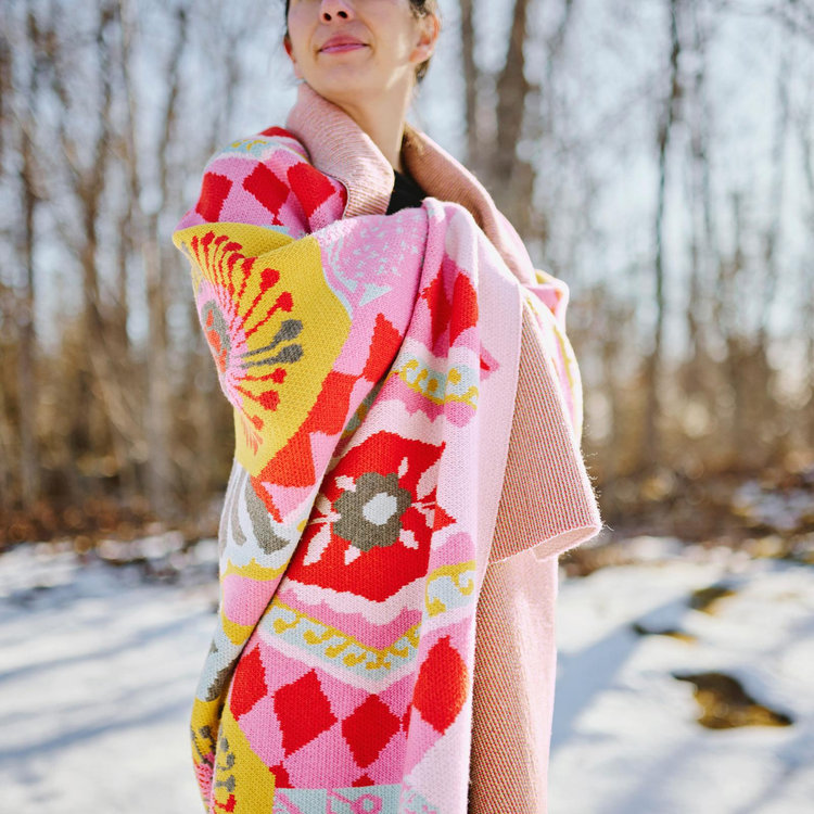 Bowerbird Studio, Italian Merino Wool Soleil Reimagined Throw
