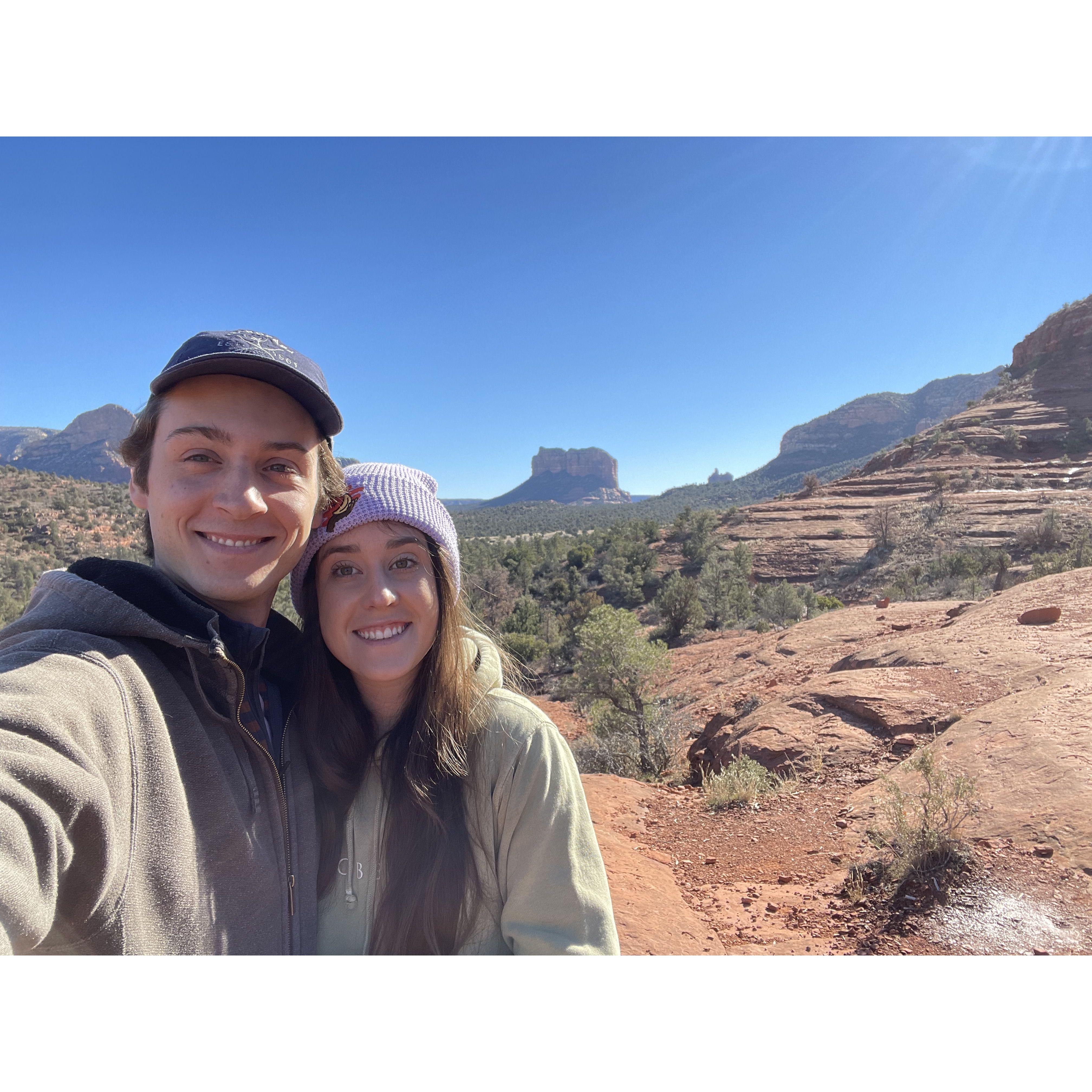 Lundell family trip to Sedona for New Years 2022