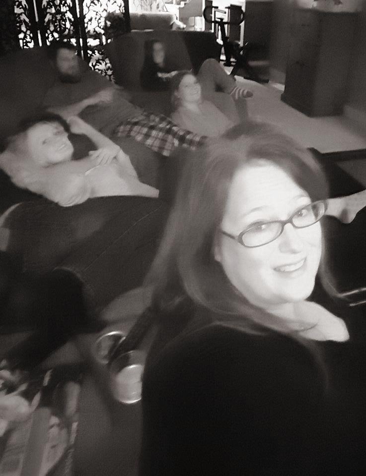 TV with the crew.