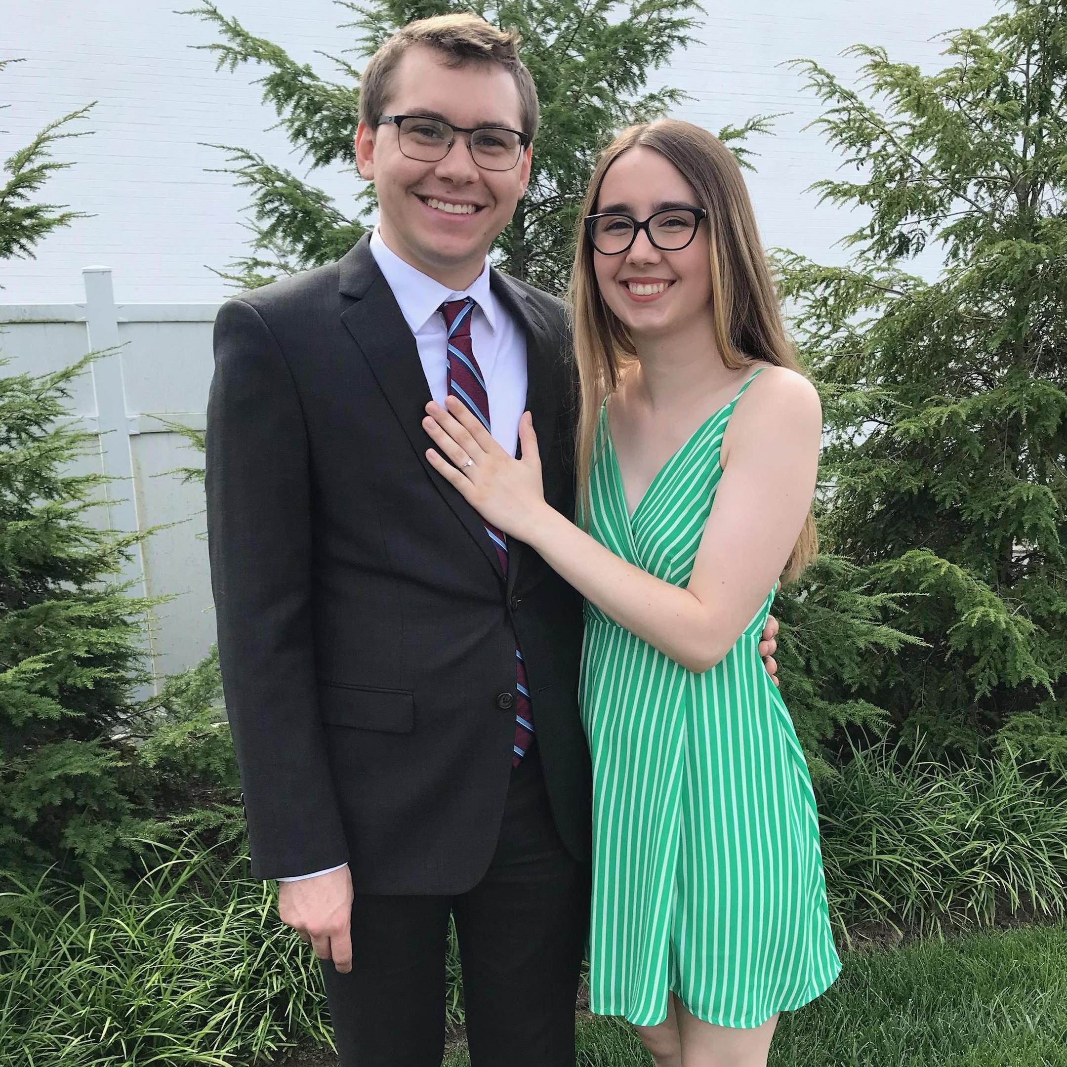 Our first outing as an engaged couple.